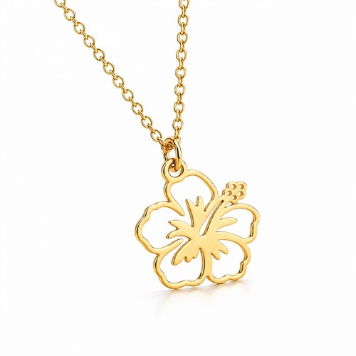 Collier fleur hibiscus - hibiscus, femme