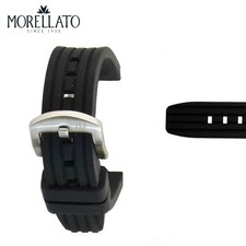 Bracelet Morellato En Silicone Noir Rayé