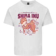 Shiba Inu Anatomy Mens Light Cotton T-Shirt