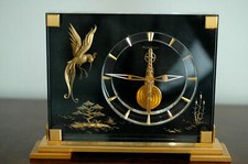 JAEGER LECOULTRE  TISCHUHR INLINE BAGUETTE 8 DAYS TABLE CLOCK PENDULE DE TABLE