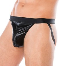 Jockstrap Noir Wetlook MC/9015 Andalea Men's