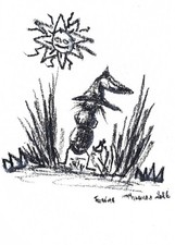 Illustration Originale Fusain