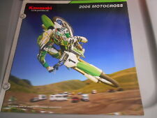 Kawasaki Dealer Sales Chart Brochure 2006 Motocross KX450 KX250 KX100 KX 85 KX65