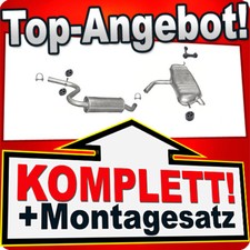 Pot d'échappement pour VW GOLF 5 V 1.4 FSI système d'échappement hayon incliné