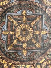 Painting Thangka Mandala Shakyamuni Buddha Nepal Tibet Tibetan India