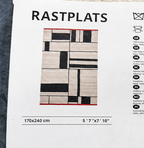 Tapis ikea rastplats tissé - tapis,