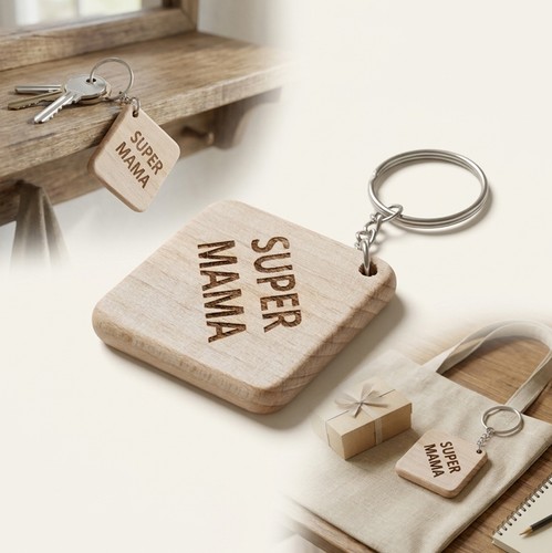 Porte clés pendentif - en, bois
