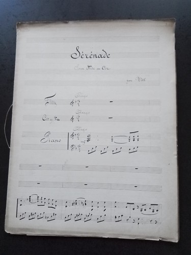 Partition ancienne manuscrite - ancienne,