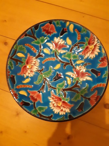 Plat rond longwy - rond, emaille