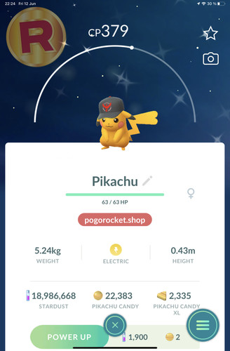 Shiny pikachu team valor - shiny, hat