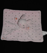 🍀 Doudou Plat Lapin Rose