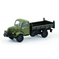 Camion miniature Hotchkiss PL20 "4x4 treuil avant + benne TP" - Eligor - 1/43
