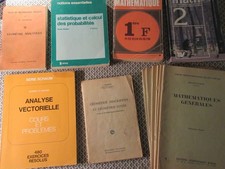 Lot de 7 livres de maths + 1