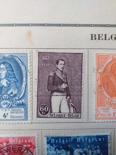 Timbre leopold roi belge - timbre,