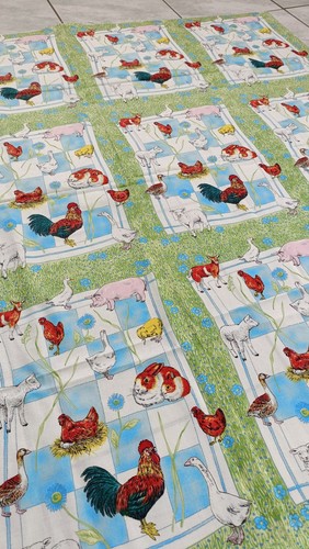 Coupon tissu vignettes - , "