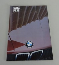 Prospectus / Broschure BMW 5 Series E28 528e / 533i US-Model Edition 02/1982