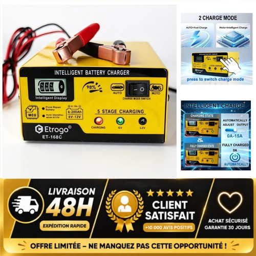 Chargeur batterie 12v - chargeur,