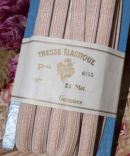 Antique haberdashery elastic - haberdashery,,