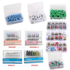 Dental Diamond Burs Cups Composite Polishing Kit for Low Speed Handpiece RA HP