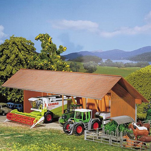 Hangar agricole 87 faller - hangar, agricole-ho-1/87-faller