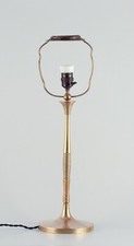 Bruno Paul (1874-1968), architecte allemand. Grande lampe de table art déco e...