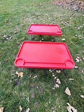 2 Ikea Red Vtg 1990’s  TV Trays / Home Dinner Trays/
