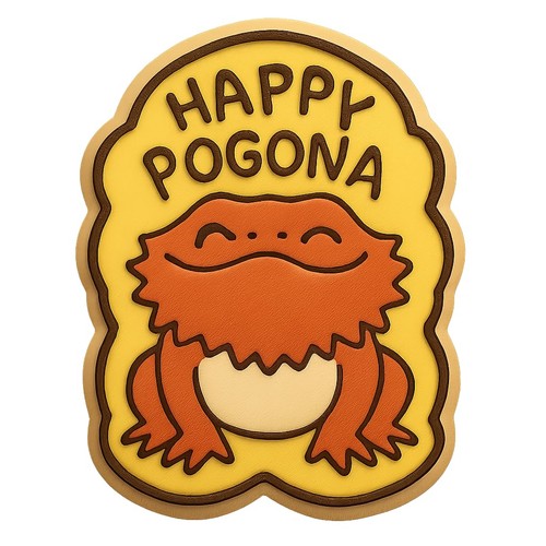 Happy pogona cookie - happy, cutter