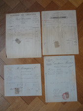 4 Factures XIXeme  LYON 