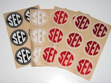 SOUTHEASTEN CONFERENCE SEC Football Helmet Decals - Qty (1) 2" Circle Decal
