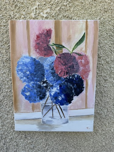 Tableau nature morte fleurs - tableau,