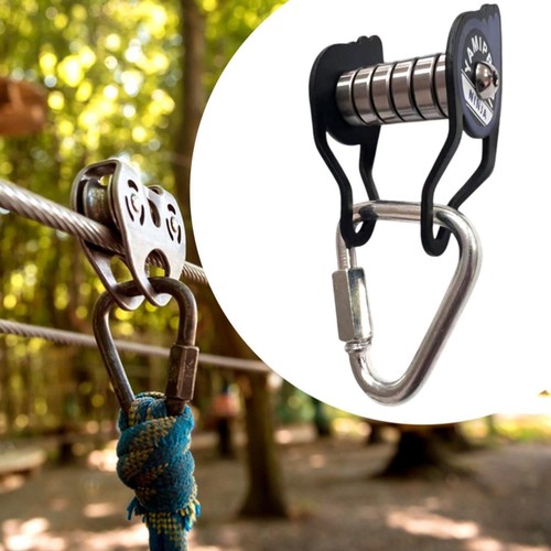 Poulie slackline acier - de, en