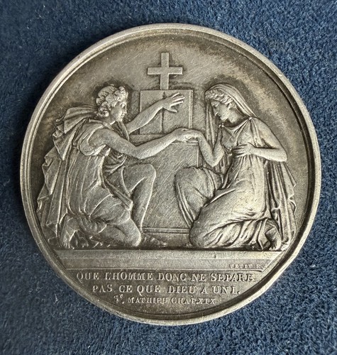Médaille argent massif - médaille,