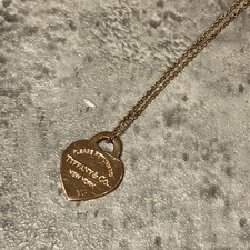 Rare Tiffany Rubedo Metal Heart Necklace