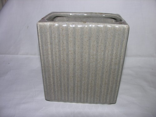 Vintage ribbed ceramic pottery - ribbed,
