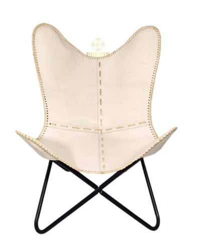 Chaise butterfly blanche - butterfly, en