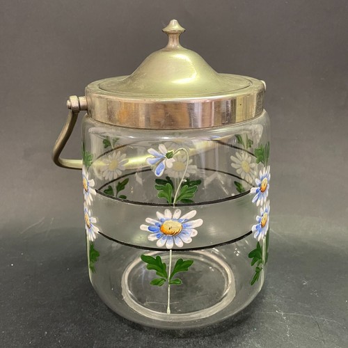 Pot biscuits verre peint - en,