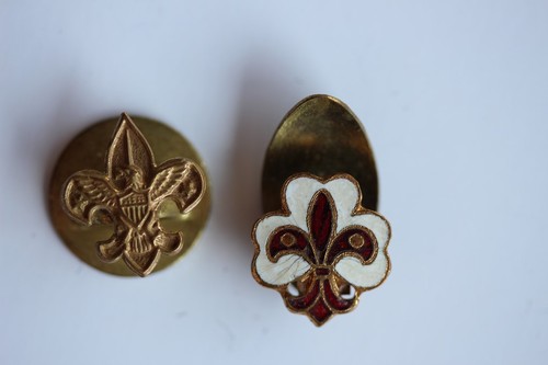 Deux anciennes insignes scout - insignes,