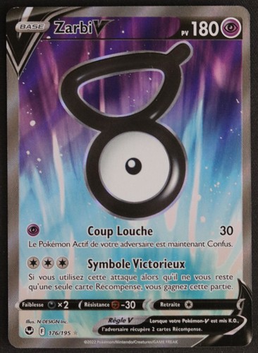 Carte pokémon zarbi - pokémon, v