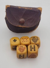 Jeu de poker d'as bakelite