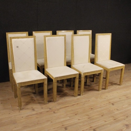 Chaises italiennes laquées - 8,