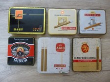 lot 6 anciennes boîtes métal