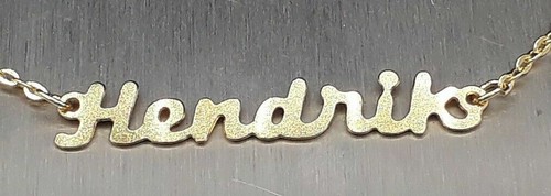 Collier prénom hendrik or - collier,