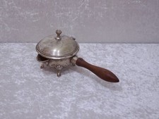 Plaqué Argent Soßenausgießer Manche en Bois Prix La Ville Waldsee - Vintage 1992