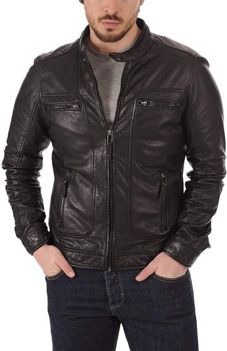 Veste cuir motards homme moto