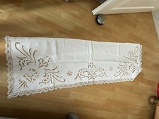 antique placemat embroidery Richelieu screen fireplace / sheet