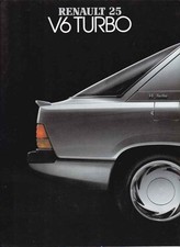 Catalogue / Brochure Renault 25 V6 Turbo 1985/1986 Belgique en français