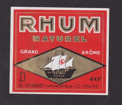 Ancienne étiquette alcool - ,