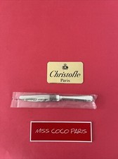 COUTEAU ENTREMETS AMERICA 19,5CM CHRISTOFLE FRANCE METAL ARGENTE NEUF BLISTER