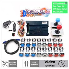 2 Player Pandora Saga box EX 3D 8000 in 1  DIY Arcade Machine Home Cabinet kit