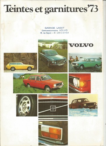 Volvo teintes garnitures - volvo,